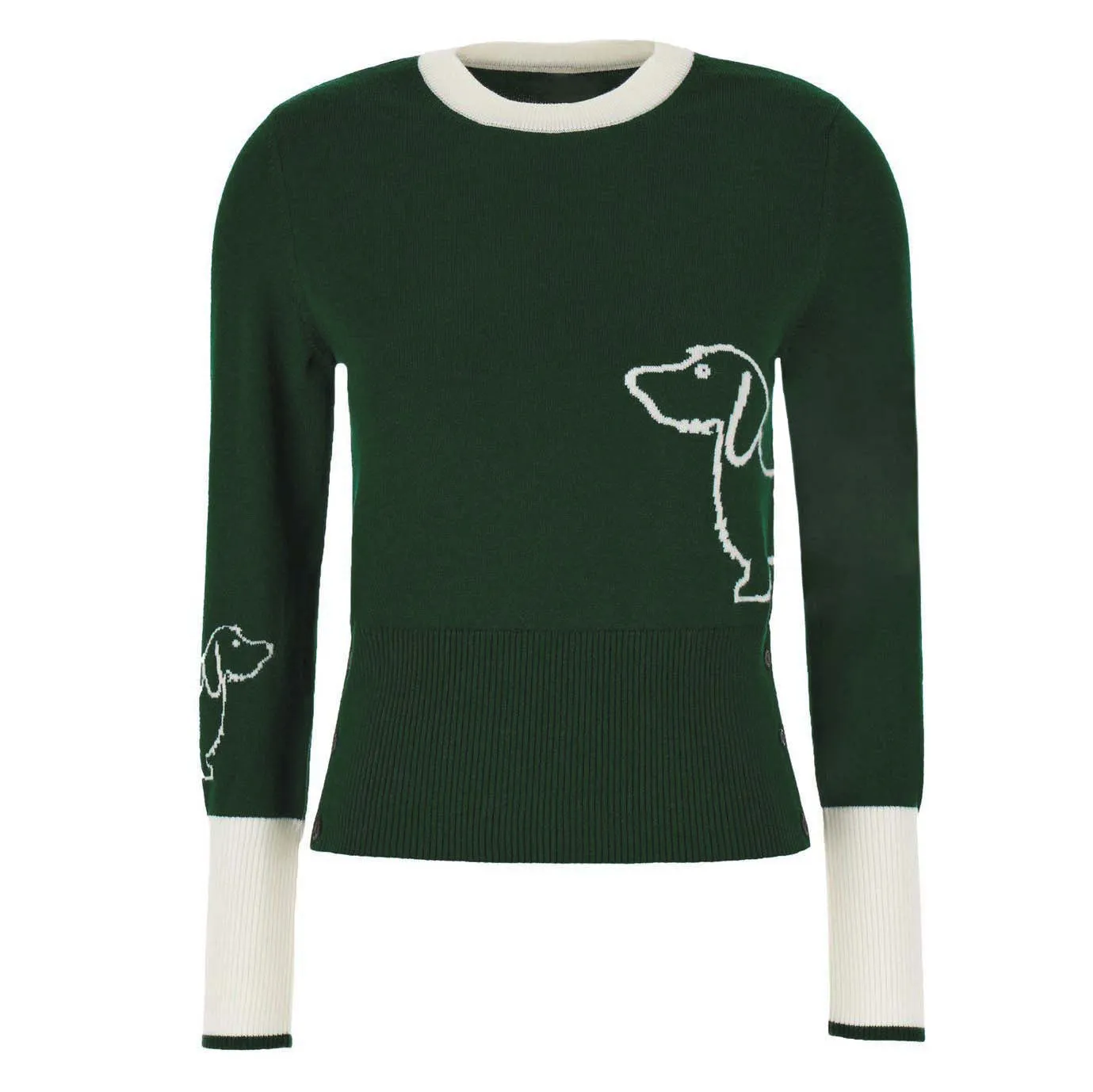 Women's dachshund vintage knit jumper