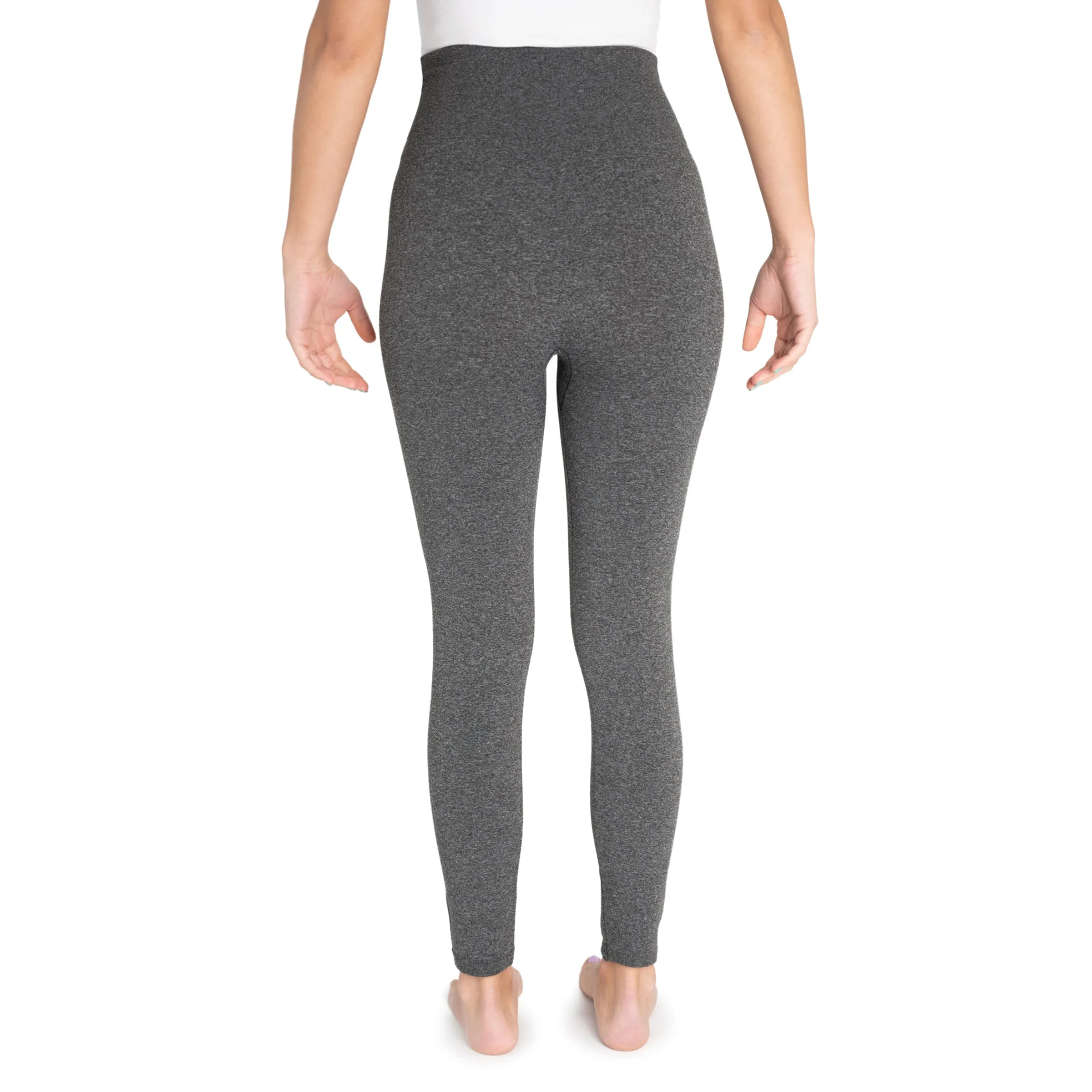 Women's Fleece Lined Leggings with Wide Waistband