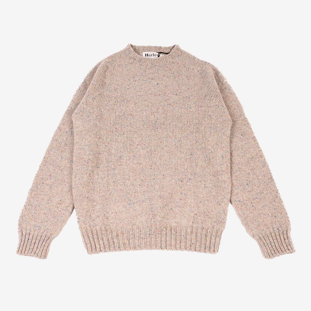 Wool Nep Twist Crew Sweater - Machair